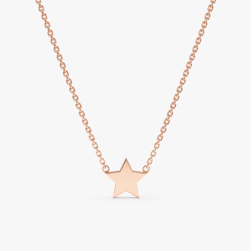 rose gold minimalistic star