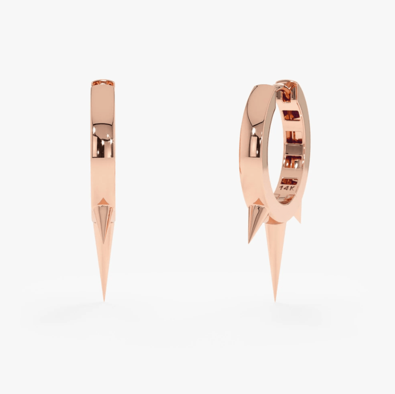 Gold Spike Hoops, Stormi