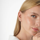 Solid Gold Sunburst Stud Earrings, Thia