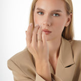 Solid Gold Rope Texture Cigar Band, Ona