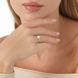 Beaded Halo Pearl Ring, Fira
