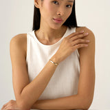 Genuine Gold Bangle, Mix Shape Diamond Bangle,Fiora