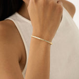 Lab Grown Baguette and Round Diamond Bangle, Vaila