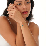 Heart Cut Lab Grown Emerald Bracelet, Thessira