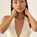 Turquoise Station Necklace, Evolet