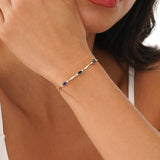 Oval Sapphire Station Bracelet, Ysolith