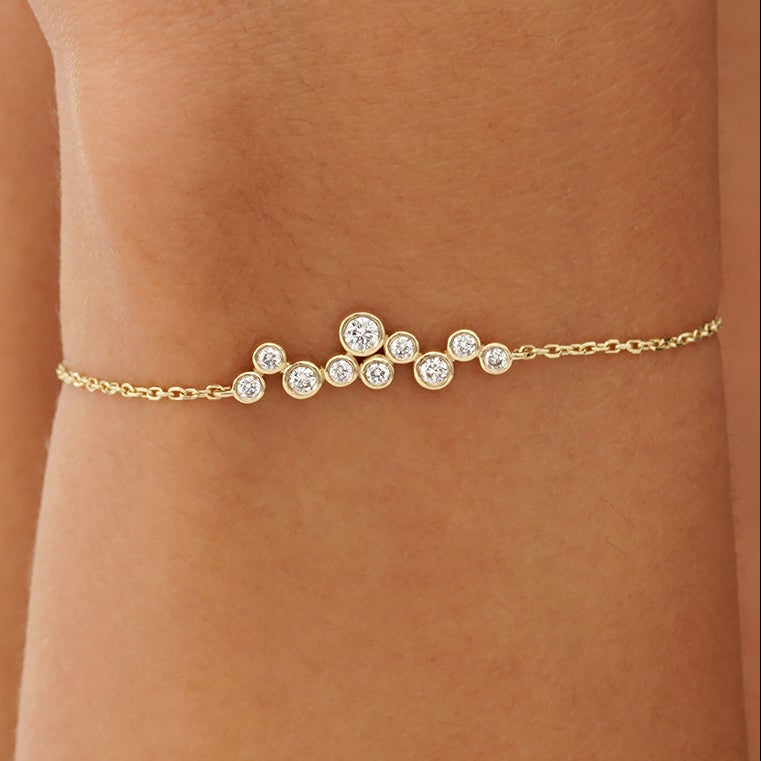 Cluster Diamond Bracelet, Azmindra