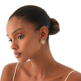 Diamond Starburst Statement Earrings, Serelise