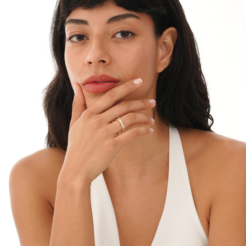 Lab-Grown Diamond X-Ring, Virelline