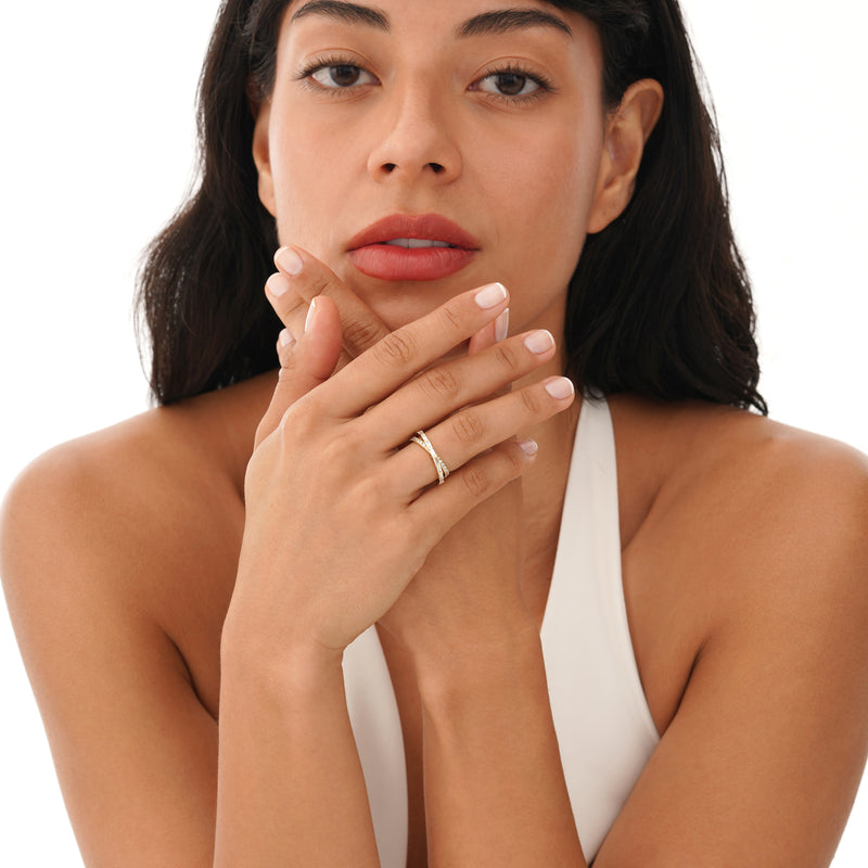 Lab-Grown Diamond X-Ring, Virelline