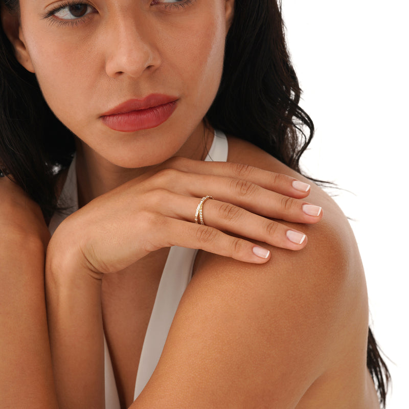 Lab-Grown Diamond X-Ring, Virelline