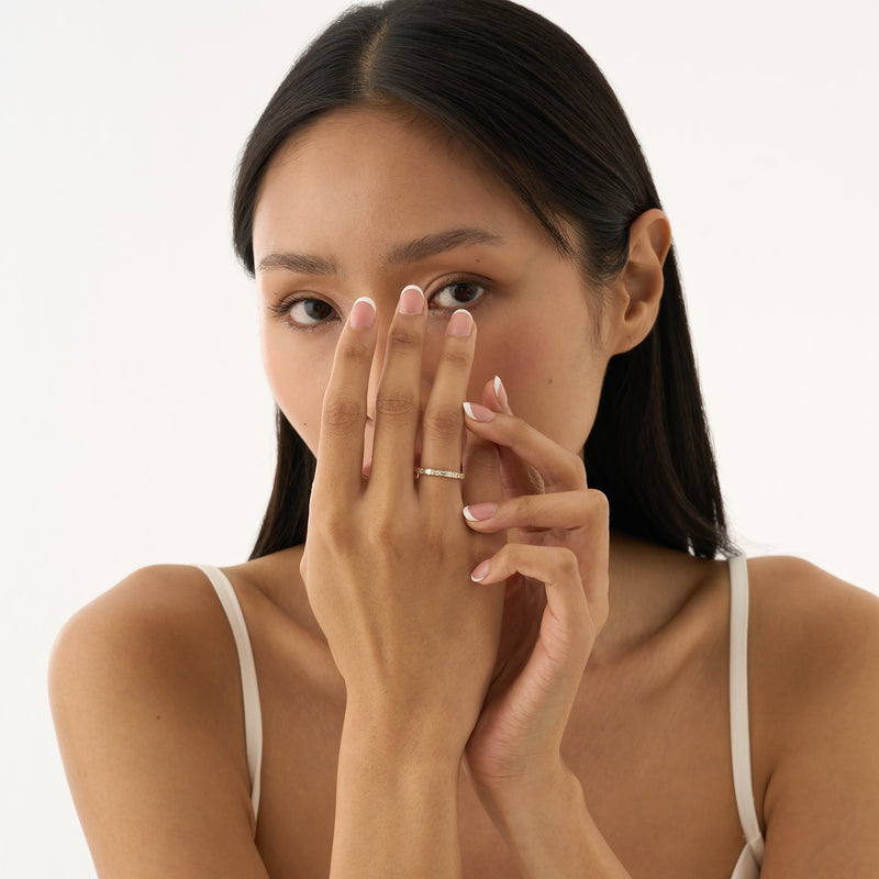 Baguette Lab Grown Diamond Ring, Olivienne