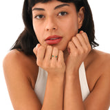 Lab Grown Emerald Open Ring, Aerisyn