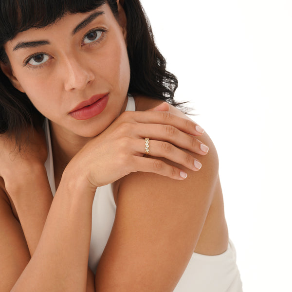 Lab Grown Diamond Criss-Cross Ring, Thalynne