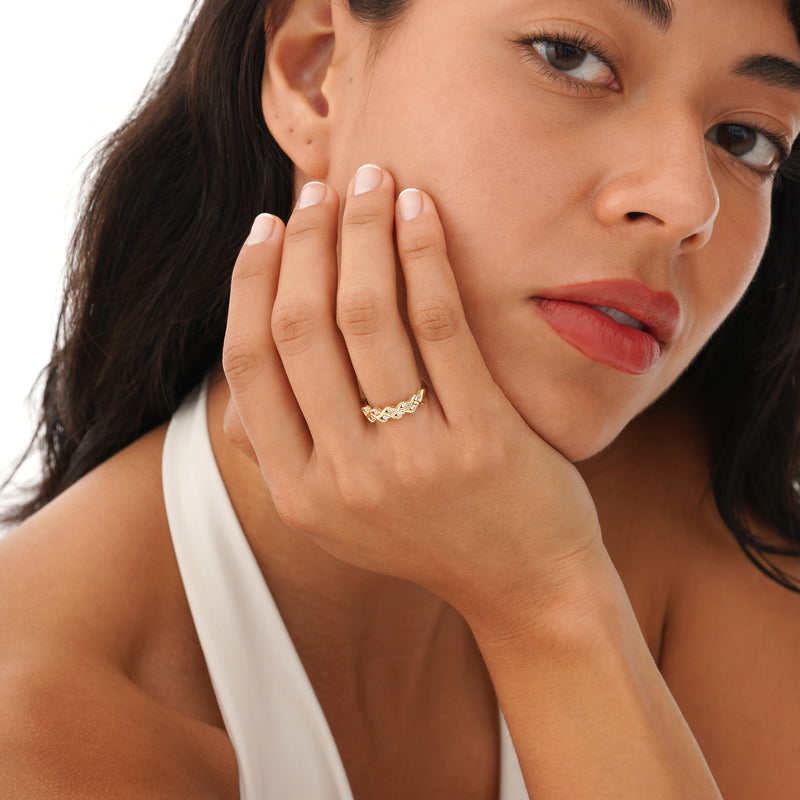 Lab Grown Diamond Criss-Cross Ring, Thalynne