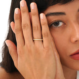 Gold Textured Stackable Ring, Zynna