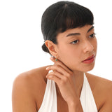 Heart Cut Lab Emerald Dangle Hoops, Vaelessa