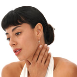 Dangly Diamond Huggie Earrings, Ravynelle