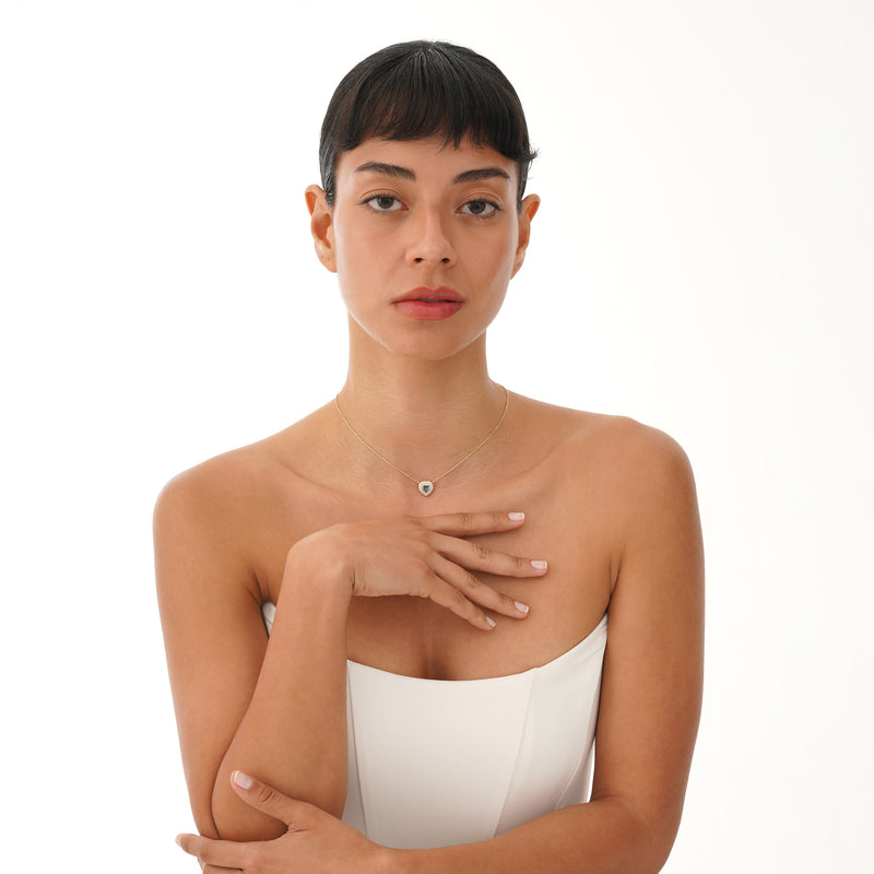 London Blue Topaz Heart Necklace, Sorielle