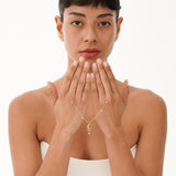 Gold Moon and Stars Diamond Necklace, Isby