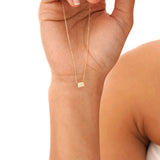 Emerald Cut Opal Necklace, Lexa