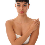 Emerald Cut Morganite Necklace, Lexa