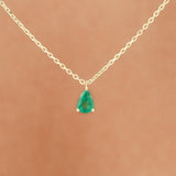 Pear-Cut Emerald Necklace, Oxa