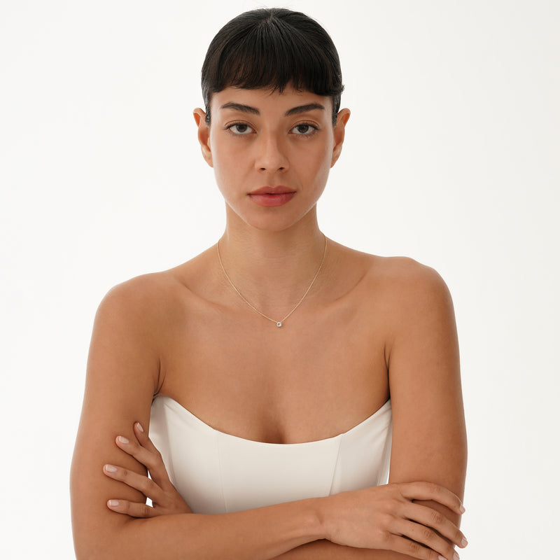 Natural Aquamarine Necklace, Eyla