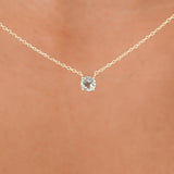 Natural Aquamarine Necklace, Eyla