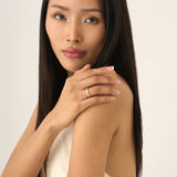 Solid Gold Octagon Lab Grown Diamond Ring, Sabine