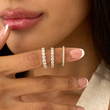 3.4 mm Round Diamond Half-Eternity, Dovie