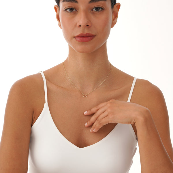 Gold Angel Number 777 Charm, Nythara