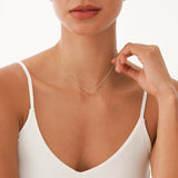 Solid Gold Citrine Oval Necklace, Loa