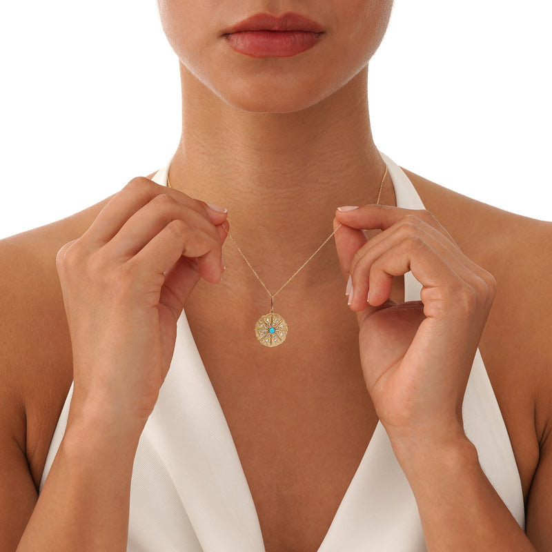 Gold Starburst Pendant, Elionys