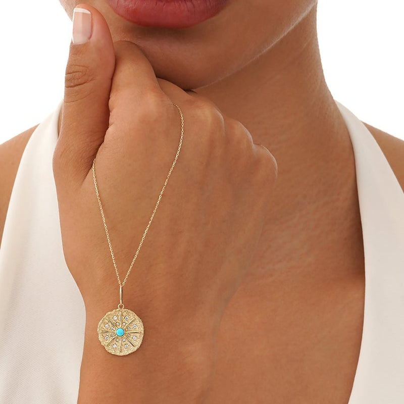 Gold Starburst Pendant, Elionys