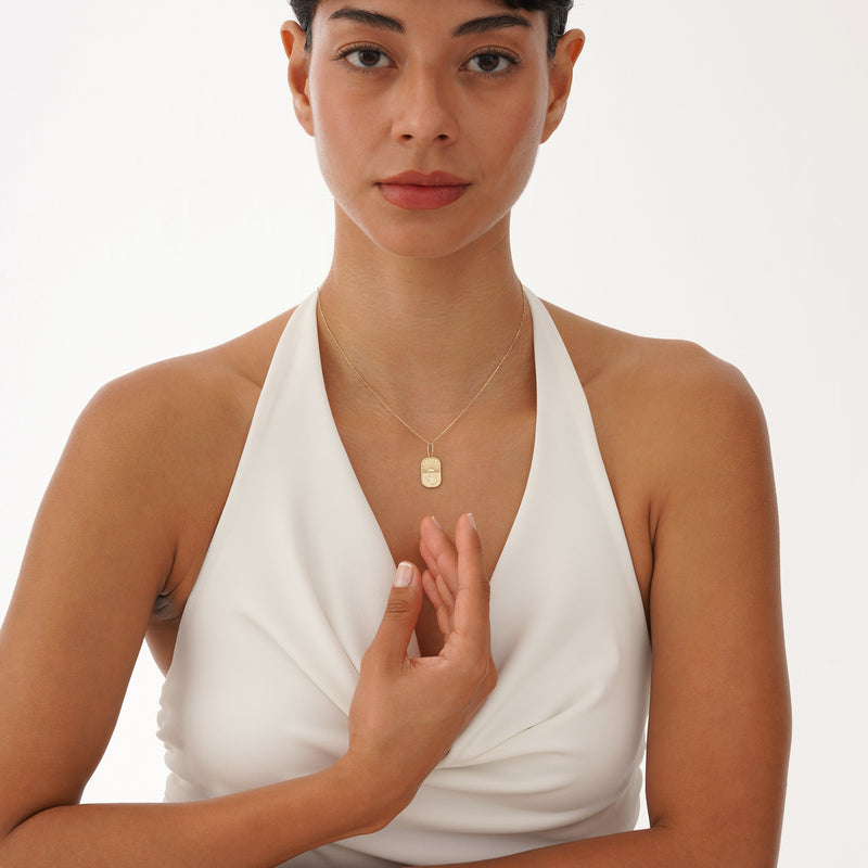 Gold Sun and Moon Pendant, Vioneth