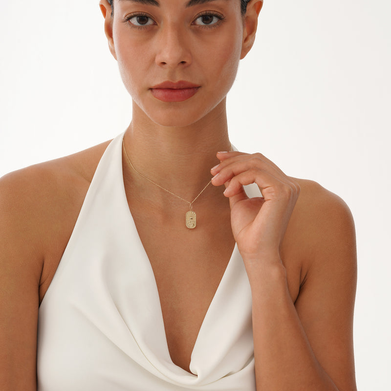 Gold Sun and Moon Pendant, Vioneth