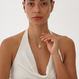 Solid Gold Hamsa Hand Charm, Zavirae