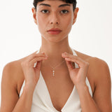 Triple Diamond Drop Charm, Teya