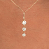 Triple Diamond Drop Charm, Teya