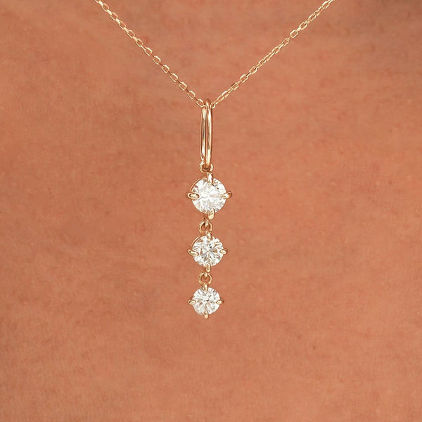 Triple Diamond Drop Charm, Teya