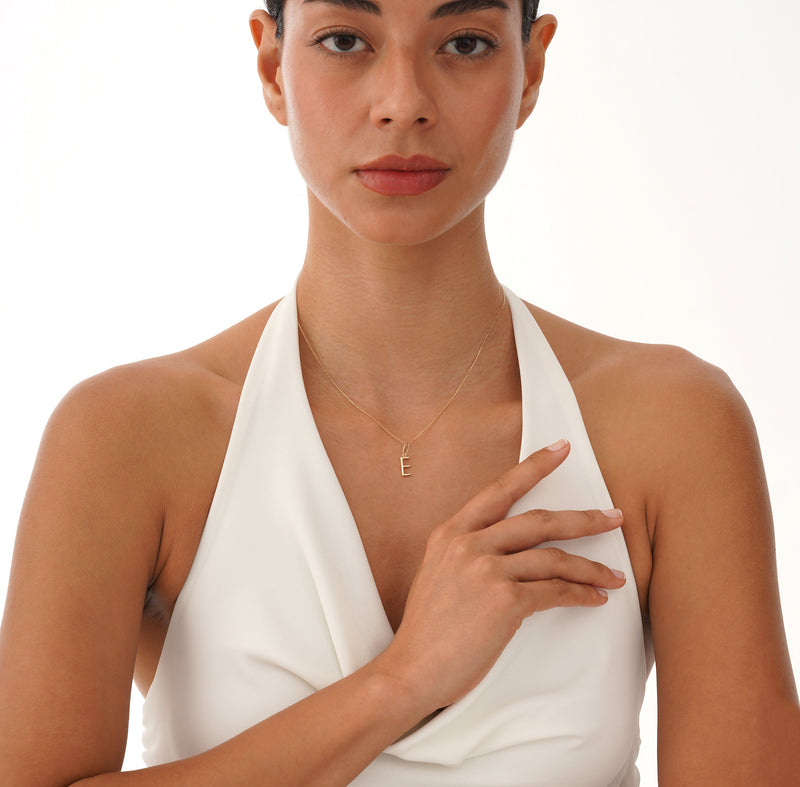 Solid Gold Initial Charm, Virelynn