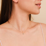 Sapphire Diamond Happy Face Necklace
