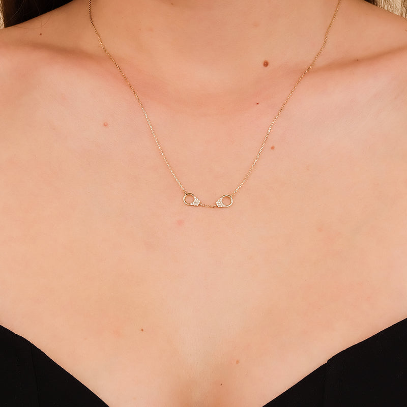 Handcuff necklace on sale