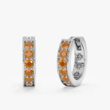 Carnelian Hoop Earrings, Tovi