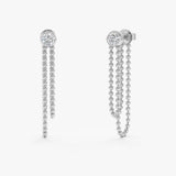 Lab-Grown Diamond Ball Chain Earrings, Nyvelle