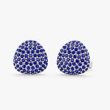 Pave Sapphire Dome Studs, Gita