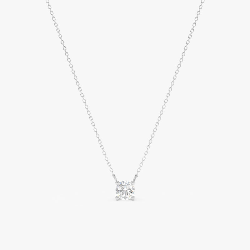 Lab Grown Diamond Solitaire Necklace, Kimberly