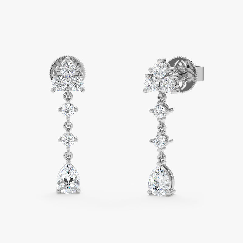 Lab Grown Diamond Drop Earrings, Mirielle