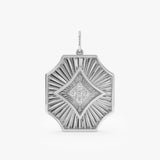 Octagon Starburst Diamond Pendant, Azlinae